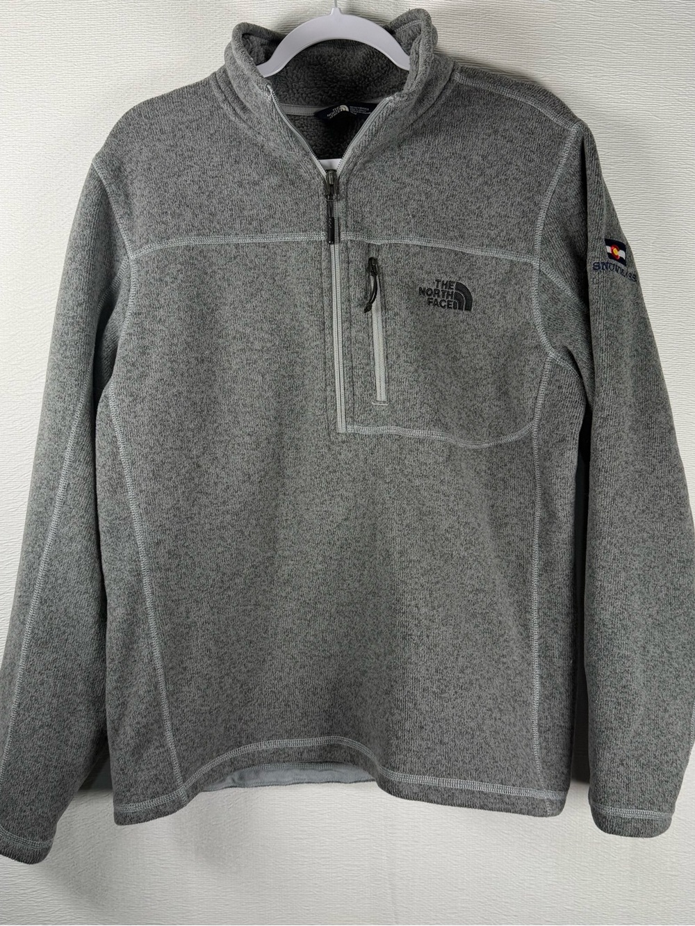 The North Face Gordon Lyons 1/4 Zip Fleece Medium Snowmass Colorado